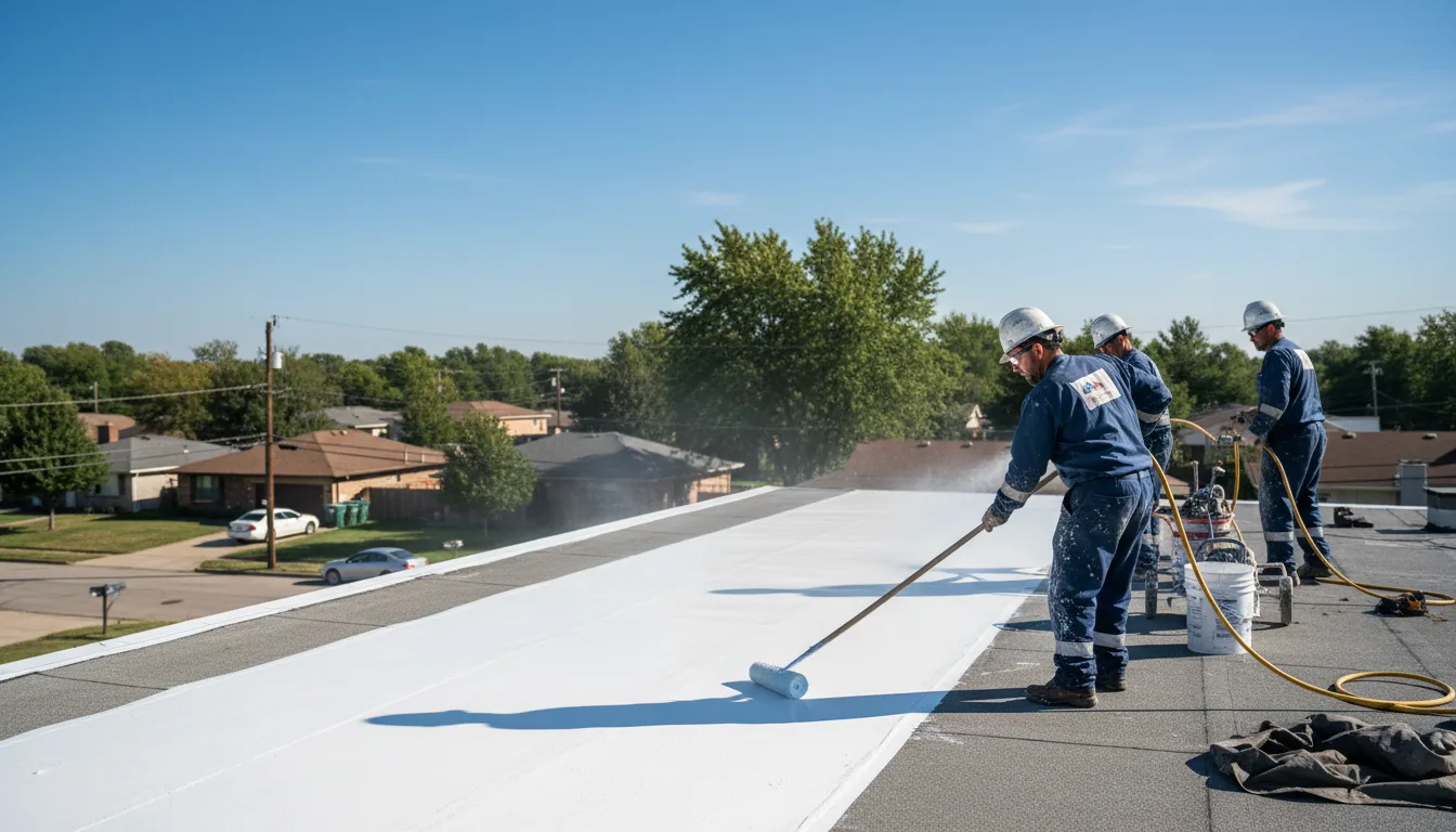 Commercial roof coating in Thompsonville, IL near me